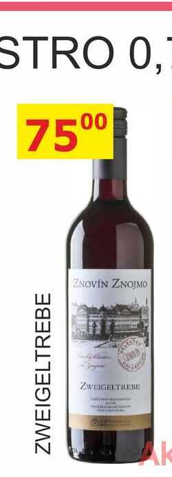 ZNOVÍN 0,75L ZWEIGELTREBE  