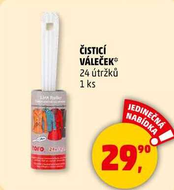 ČISTICÍ VÁLEČEK 24 útržků, 1 ks