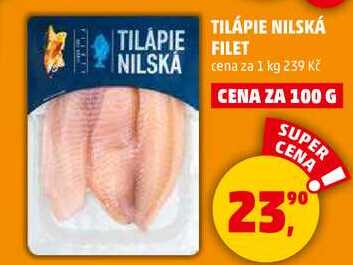 TILÁPIE NILSKÁ FILET, 100 g