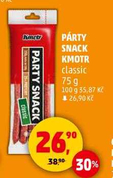 PÁRTY SNACK KMOTR classic, 75g 