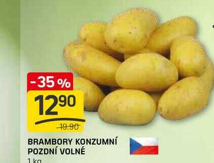 BRAMBORY KONZUMNÍ POZDNÍ VOLNÉ 1 kg