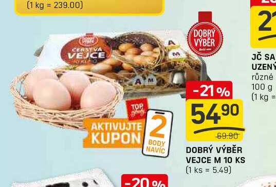 DOBRÝ VÝBĚR VEJCE M 10 KS 
