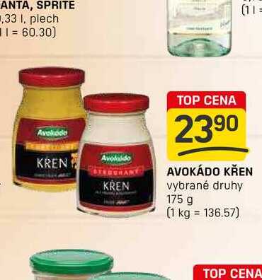 AVOKÁDO KŘEN vybrané druhy 175 g 