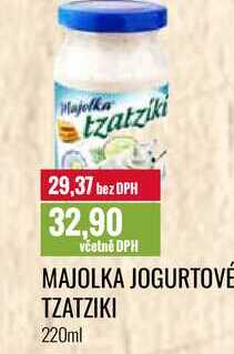 MAJOLKA JOGURTOVÉ TZATZIKI 220ml 