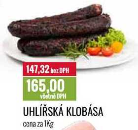 UHLÍŘSKÁ KLOBÁSA cena za 1Kg 