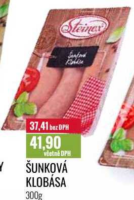 ŠUNKOVÁ KLOBÁSA 300g 
