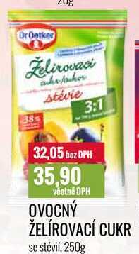 OVOCNÝ ŽELÍROVACÍ CUKR se stévií, 250g 