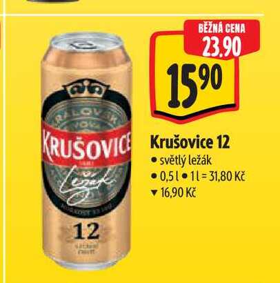  Krušovice 12 0,5 l