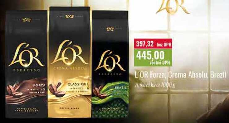 L'OR Forza, Crema Absolu, Brazil 1000g 