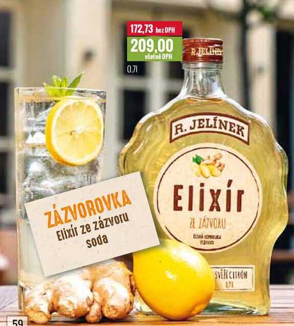 R. JELÍNEK ELIXÍR ZE ZÁZVORU 0,7l