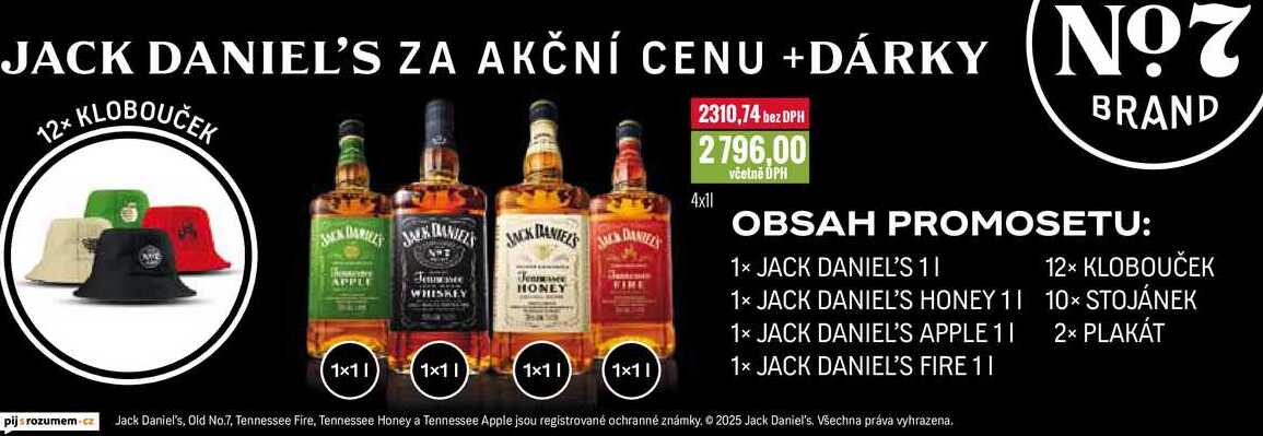JACK DANIEL'S 4x1l