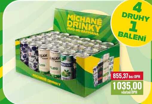 MÍCHANÉ DRINKY 24x250ml