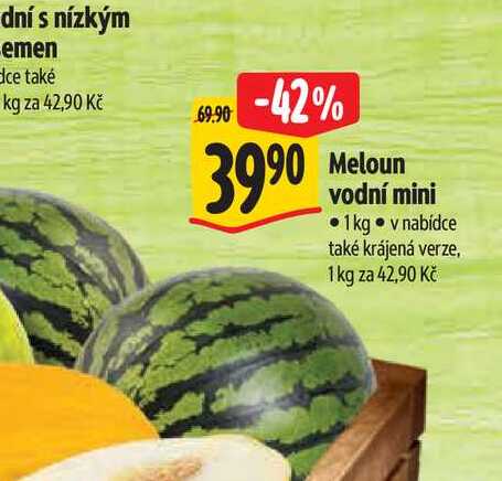  Meloun  vodní mini 1kg 