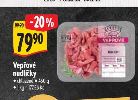   Vepřové nudličky 450 g