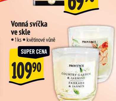 Vonná svíčka ve skle 1 ks