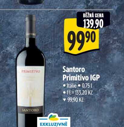  Santoro Primitivo IGP 0,75 l