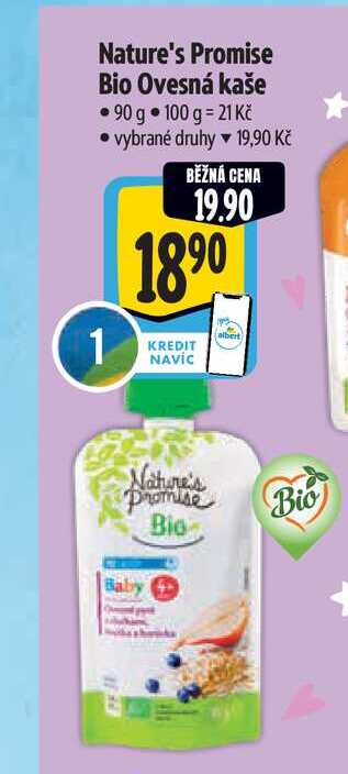 Nature's Promise Bio Ovesná kaše  90 g