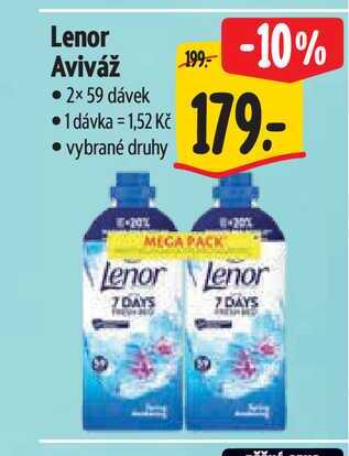 Lenor Aviváž   2×59 dávek 