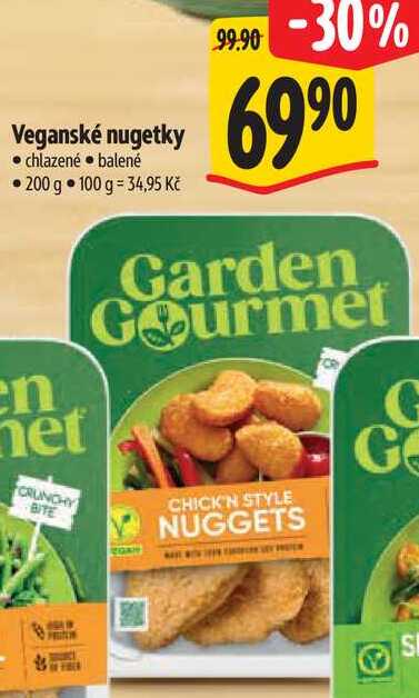 Veganské nugetky, 200 g