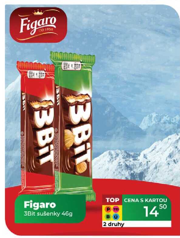 Figaro 3Bit sušenky 46g  