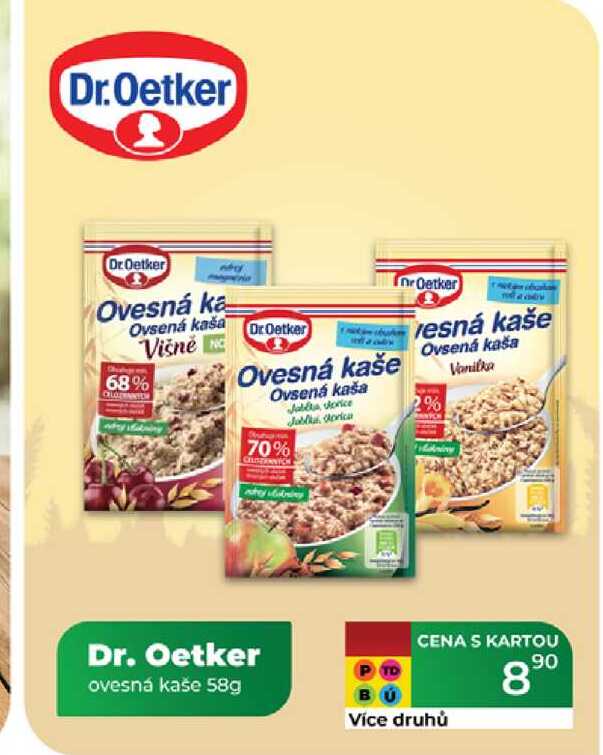 Dr. Oetker ovesná kaše 58g 