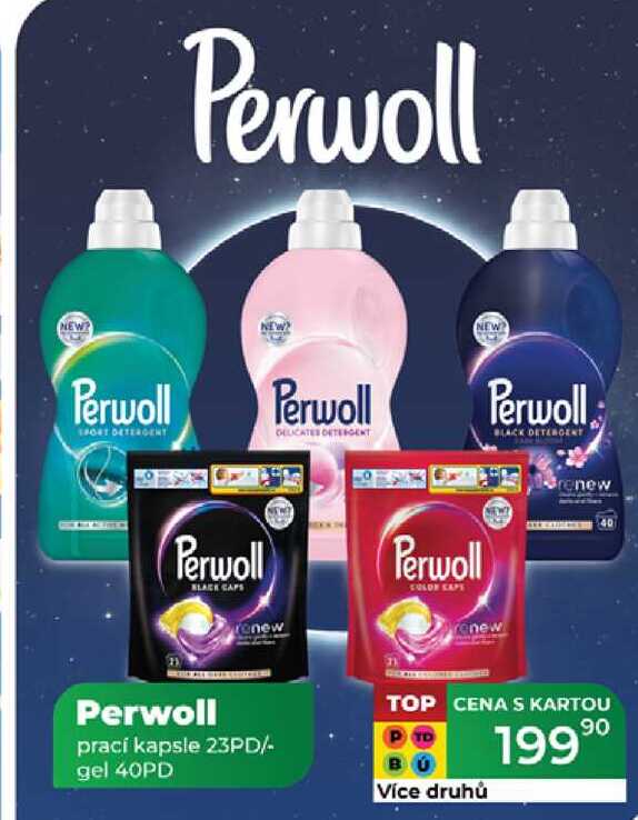 Perwoll prací kapsle 23PD/- gel 40PD  