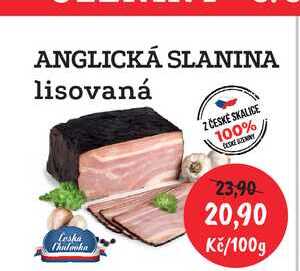 ANGLICKÁ SLANINA lisovaná 100g 