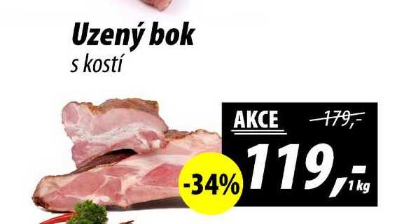 Uzený bok s kostí, 1 kg