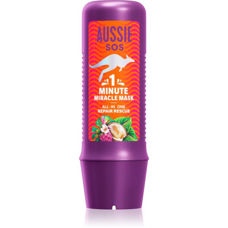 Aussie 1 Minute Miracle Repair Rescue intenzivně vyživující maska pro suché a poškozené vlasy 250 ml
