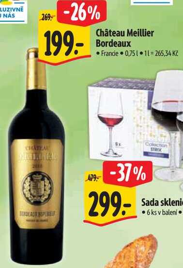 Château Meillier Bordeaux, 0,75 l