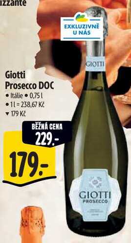 Giotti Prosecco DOC, 0,75 l