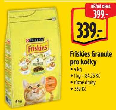 Friskies Granule pro kočky, 4 kg