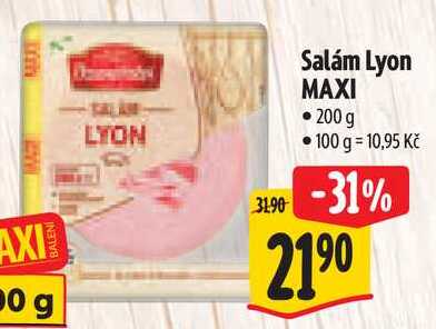 Salám Lyon MAXI, 200 g 
