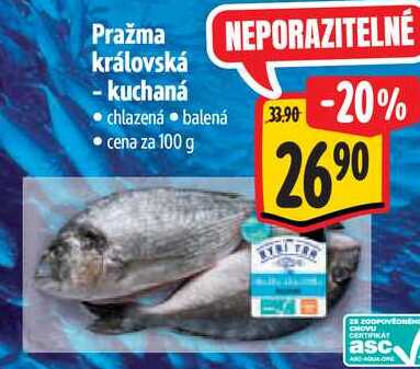 Pražma královská - kuchaná, cena za 100 g