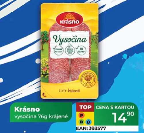 Krásno vysočina 76g krájené  