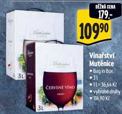 Vinařství Mutěnice, 3 l