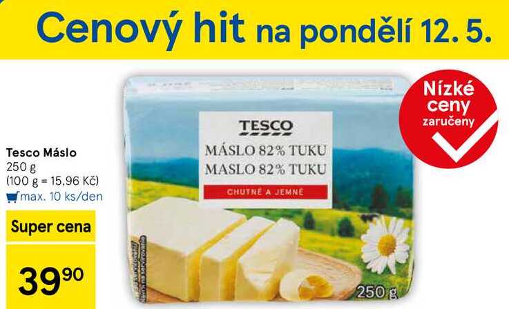 Tesco Máslo, 250 g  