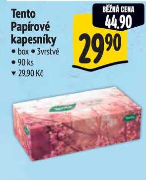 Tento Papírové kapesníky, 90 ks