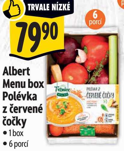 Albert Menu box Polévka z červené čočky 