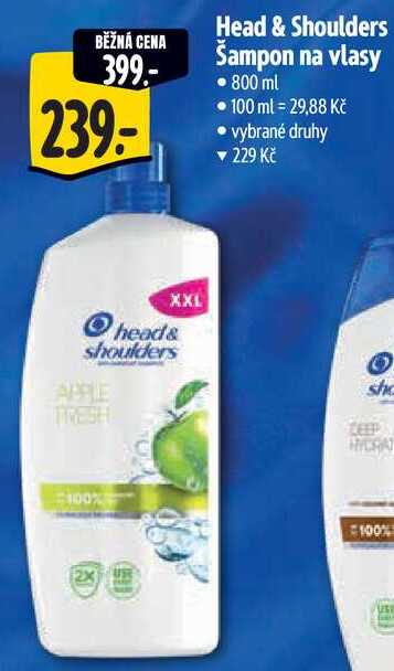 Head & Shoulders Šampon na vlasy, 800 ml