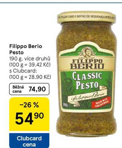 Filippo Berio Pesto 190 g 