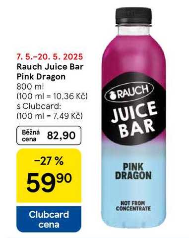 Rauch Juice Bar Pink Dragon, 800 ml  