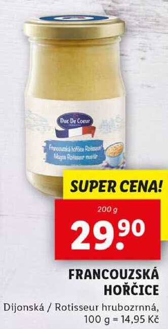 FRANCOUZSKÁ HOŘČICE, 200 g