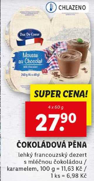 ČOKOLÁDOVÁ PĚNA, 4x 60 g