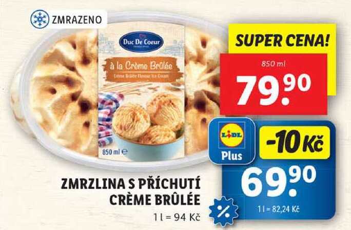 ZMRZLINA S PŘÍCHUTÍ CRÈME BRÛLÉE, 850 ml