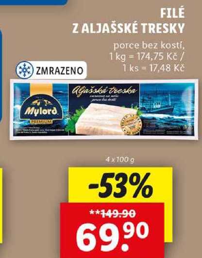 FILÉ Z ALJAŠSKÉ TRESKY, 400 g