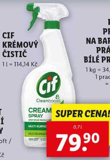 CIF KRÉMOVÝ ČISTIČ, 0,7 l