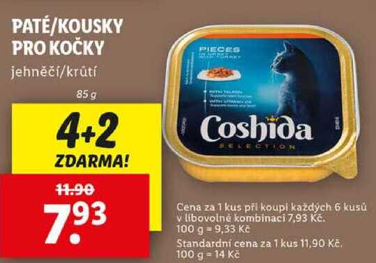 PATÉ/KOUSKY PRO KOČKY, 85 g