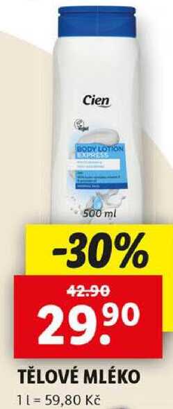 TĚLOVÉ MLÉKO, 500 ml