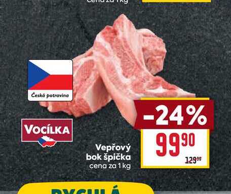 Vepřový bok špička cena za 1 kg